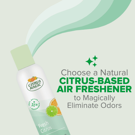 Citrus Magic Natural Odor Eliminating Air Freshener Spray, Fresh Citrus, 6-Ounce, Pack of 2