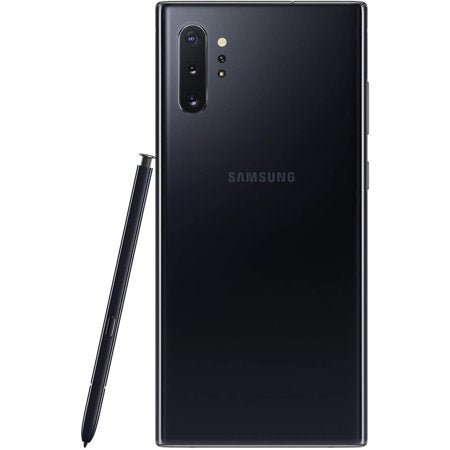 Samsung Galaxy Note 10+ Plus (256GB, 12GB) 6.8" QHD+ AMOLED, Snapdragon 855, 4300mAh Battery, Global 4G LTE GSM + CDMA Unlocked (AT&T, Verizon, Straight Talk, Metro) N975U1 (Used) Aura Black