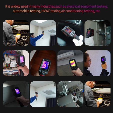 GUIDE PC210 Tool-like Thermal Camera 2000mAh Rechargeable Thermal Imager LCD Digital Industrial Infrared Camera Thermographic Camera Handheld Thermal Imaging Tool 256 ? 192 IR Resolution -20