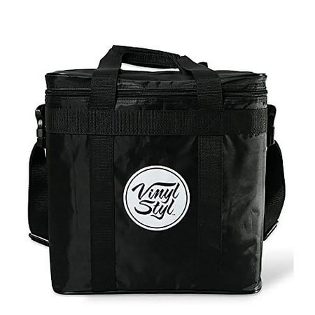 Vinyl Styl Padded Carry Case Records TT Black - Vinyl Styl? Padded Carrying Case for Records and Portable Turntables (Black) - Accessories
