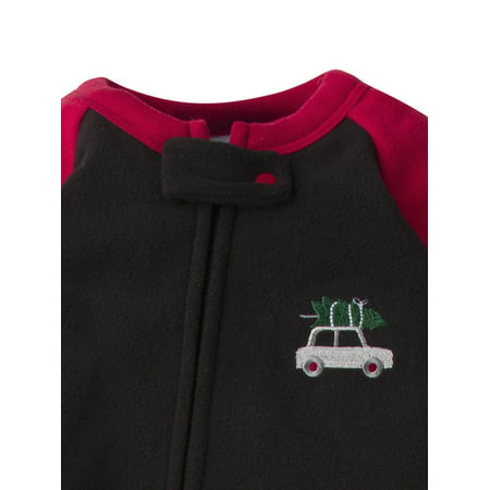 Gerber Baby & Toddler Boys Microfleece Blanket Sleeper Pajamas, 2-Pack (0/3 Months-5T), Red Plaid, 24 Months