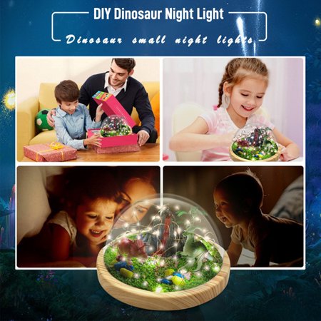 Make Your Own Dinosaur Night Light DECOR Toys for Kids,Arts and Crafts Kit