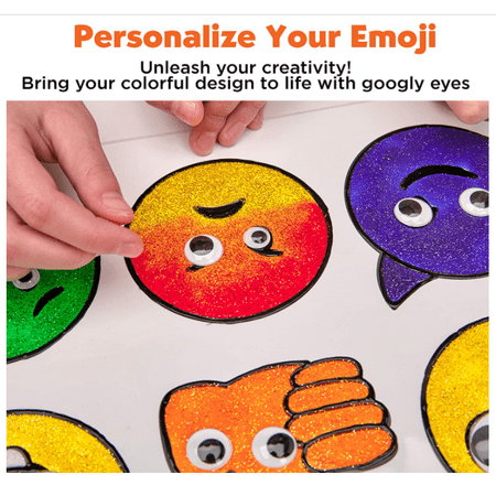 Creativity for Kids Emoji Window Art ? Child, Beginner Emoji Craft Kit for Boys and Girls