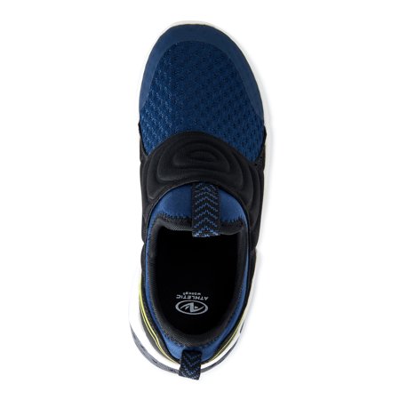 Athletic Works Little & Big Boys Slip-on Athletic Sneakers, Sizes 13-6Navy,