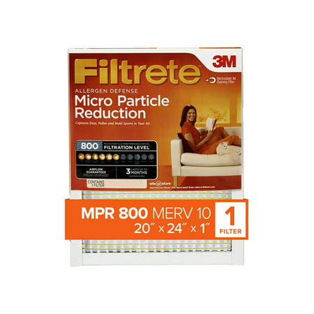 Filtrete? Micro Particle Reduction Filter, 20 in. x 24 in. x 1 in. , 1 Pack
