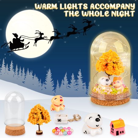 Lucyzero Girls Toys for 4 5 6 7 8 9 Year Old, Birthday Gifts for Kids Age 6-8,Art and Craft Kit, Night Light Toy for 8-10 Year Old Teen Girls Boys, Holiday Present for Children Light up Lamps Toys, Dog Type, Dog Type