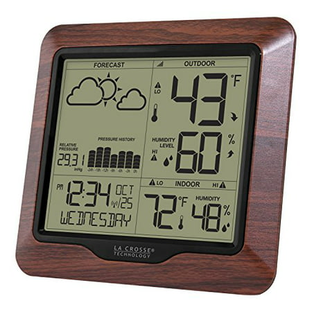 La Crosse Technology 308-1417BL Backlight Wireless Forecast Station with Pressure History
