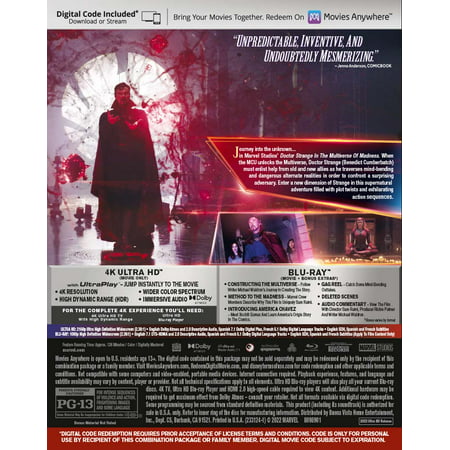Doctor Strange: In The Multiverse Of Madness Walmart Exclusive (4K Ultra HD + Blu-Ray + Digital Code)
