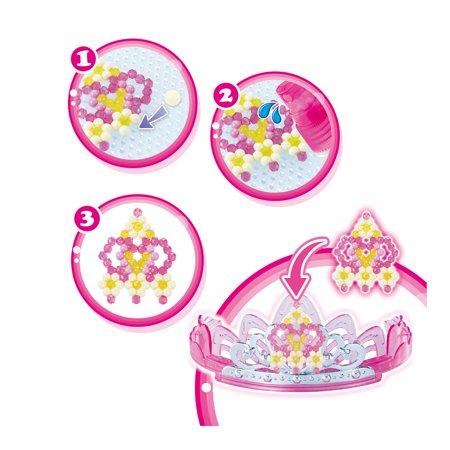 Aquabeads 3D Princess Tiara Set, Kids Crafts, Beads, Arts and Crafts, Complete Activity Kit for 4+