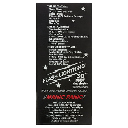 Manic Panic Flash Lightning 30 Volume Bleach Kit