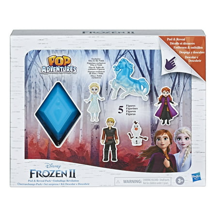 Frozen 2 Peel and Reveal Playset, Anna, Elsa, Olaf, Kristoff, the Nokk