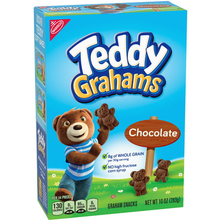 Teddy Grahams Chocolate Graham Snacks, 10 oz