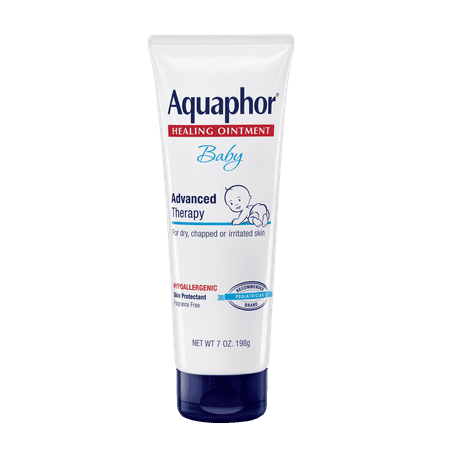 Aquaphor Baby Healing Ointment Advanced Therapy Skin Protectant, 7 Oz Tube, 7 Ounce (Pack of 1)