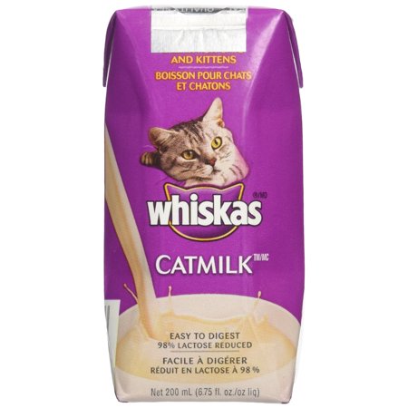 WHISKAS CATMILK PLUS Drink for Cats and Kittens, 6.75 oz. carton, (24 Pack)