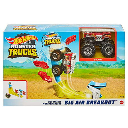 Mattel MTTGYC81 Mattel Hot Wheels Monster Trucks Big Air Breakout Playset - Set of 3