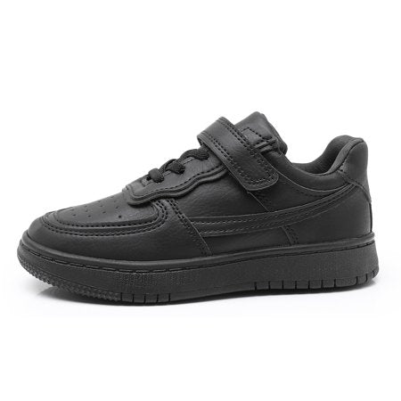 Blikcon Boys Girls Unisex Sports Walking Casual Sneakers (Color : white, Size : 9 Toddler), Black, 9 Toddler