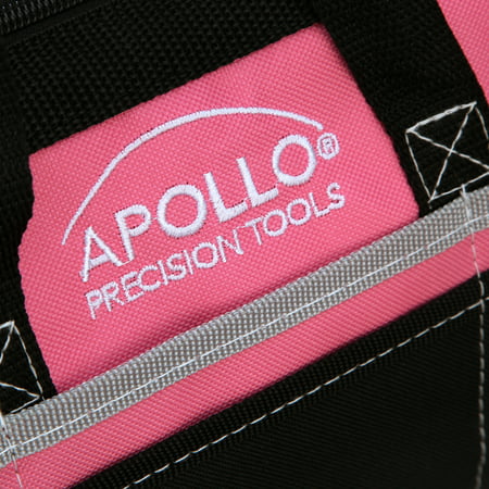 Apollo Precision Tools DT0020P 201-Piece Household Tool Kit in Tool Bag, Pink