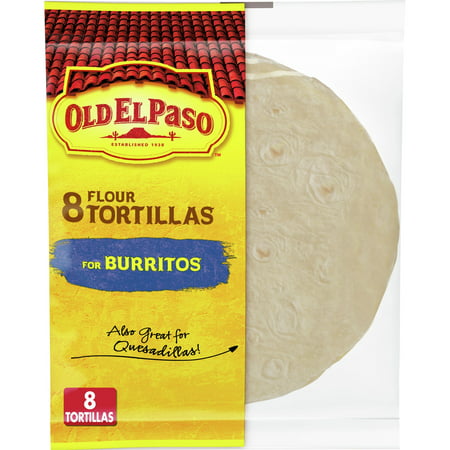 Old El Paso Flour Tortillas, For Burritos, 8 ct., 11 oz.