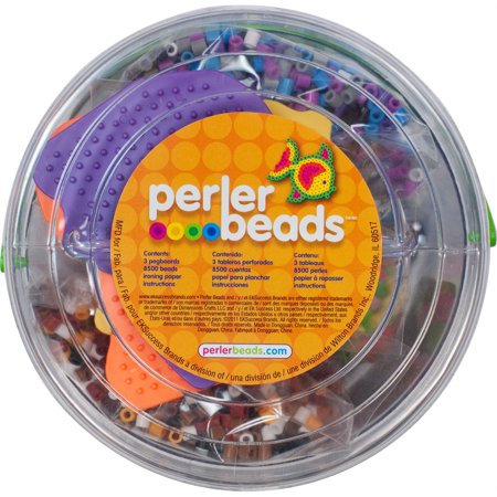 Perler Pet Pals Activity Bucket Fuse Bead Craft Kit, Ages 6 and Up, 8505 Pieces