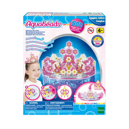 Aquabeads 3D Princess Tiara Set, Kids Crafts, Beads, Arts and Crafts, Complete Activity Kit for 4+