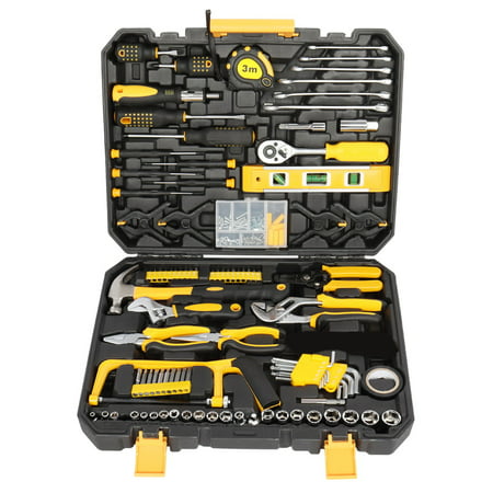 Tool Set, 198-Piece Tool Kit for Men Women Home and Household Repair, General Household Hand Tool Set with Solid Carrying Tool Box, Home Repair Basic Tool Kit Sets for Home Maintenance