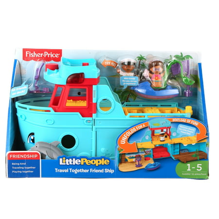 Fisher-Price Little People Travel Together Friend Ship Playset with Accessories