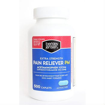 Bulk Extra Strength Pain Reliever PM, 500 Count