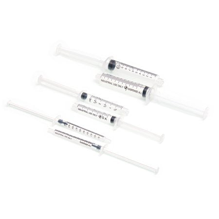 Dispense All - K1-9 All-Purpose Industrial Syringe Kit - 1ml/3ml/10ml with 1" 14+18 Gauge Dispensing Tips, Syringe Caps and Tip Covers