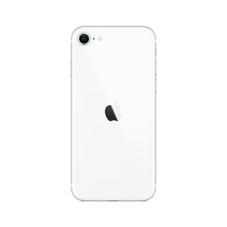 Unlocked Apple iPhone SE (2020) w/ 64GB, White (Refurbished), White