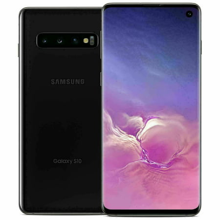 Samsung Galaxy S10+ Plus Factory Unlocked Android Cell Phone 128GB\512GB, Open Box Smartphone Excellent Condition, Verizon Unlocked AT&T T-Mobile - Black, Black