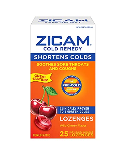 Zicam Cold Remedy Zinc Lozenges, Wild Cherry Flavor, (Pack of 1)