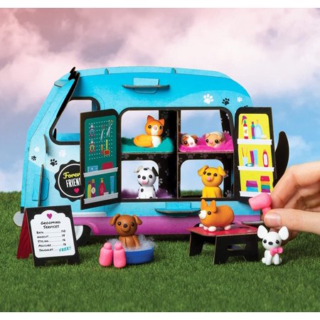 Mini Clay World Pet Adoption Truck : Make & Bake 15 Clay Animals & Display! (Hardcover)