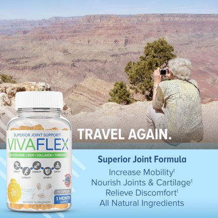 VivaFlex Superior Joint Pain Relief Supplement ? Unique Formula to Relieve Pain and Discomfort, Soothe & Rebuild Joints ? 1 Month Supply