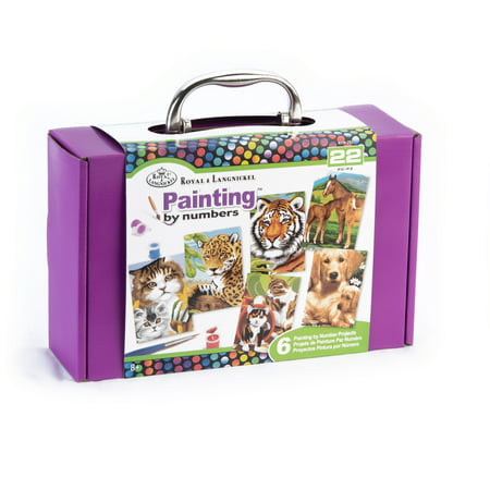 Royal & Langnickel - Mini Paint by Number Craft 22pc Box Set, Perfect for All Ages