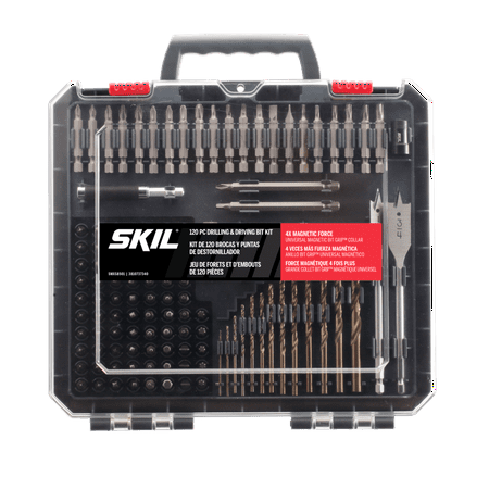 SKIL 120pcs Drilling and Screw Driving Bit Set with Bit Grip, SMXS8501