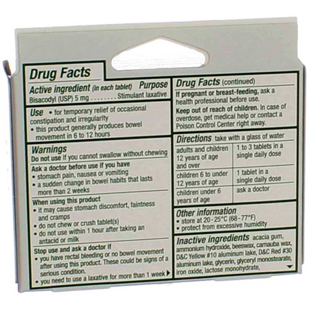 Dulcolax 5 Mg Comfort Coated Laxative Tablets To Relieve Constipation - 10 Ea