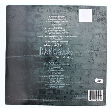 Big Loud Records Morgan Wallen Dangerous The Double Album 3X Orange Colored LP (Vinyl)