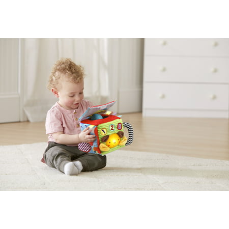 VTech, Soft and Smart Sensory Cube, Put-and-Take Ball Play, Baby Toy