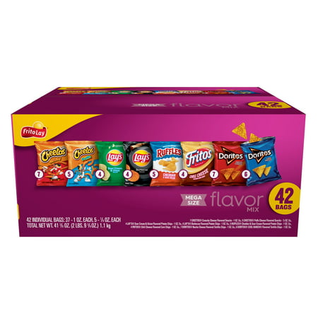 Frito-Lay Snacks Flavor Mix Variety Pack, 42 Count
