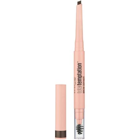 Maybelline Total Temptation Eyebrow Definer Pencil, Deep Brown, 0.005 oz, Deep Brown, Pack of 1