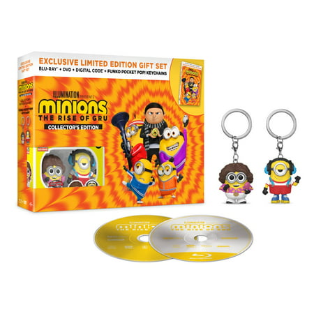 Minions: The Rise of Gru (Walmart Exclusive) (Blu-ray + DVD + Digital Copy) Funko Pop Keychain (2)