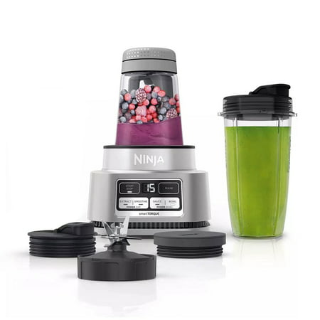 Ninja? Foodi? Smoothie Bowl Maker and Nutrient Extractor* Blender 1100W Auto-iQ?, with 24-oz. Nutrient Extraction* Cup, SS100, Smoothie Maker