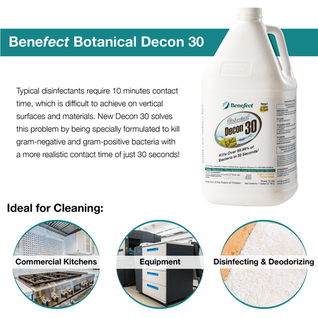 Benefect Decon 30: Botanical Disinfectant, 5 Gallon Single