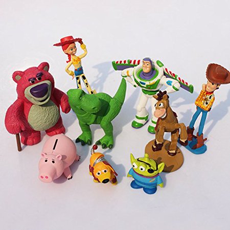 9pcs/Set 5-12 cm Toy Story Buzz Lightyear Woody Jessie Action Figure Toys