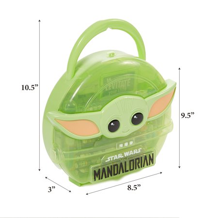 Star Wars Mandalorian Baby Yoda Kids Art Supplies Gel Pens Markers Stickers with Hard Travel Carry Case, one color, One Size