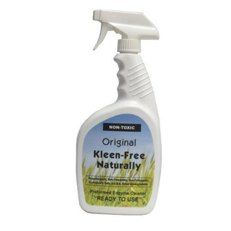 Kleen-Free Naturally Preformed Enzyme Cleaner (Original, 32-Ounce Ready-to-Use Spray), 32-ounce