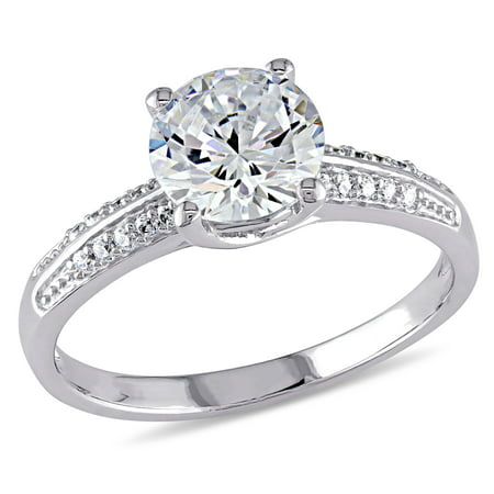 Miabella Women's 3-4/5 Carat T.G.W. White Cubic Zirconia Sterling Silver Engagement Ring, 5