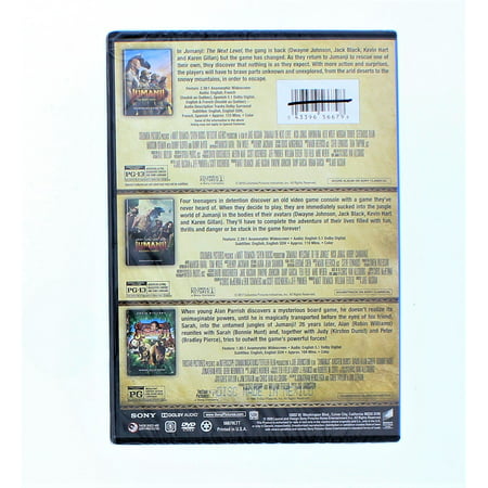 Jumanji: 3-Movie Collection: Jumanji / Jumanji: Welcome to the Jungle /Jumanji: The Next Level (DVD + Digital)