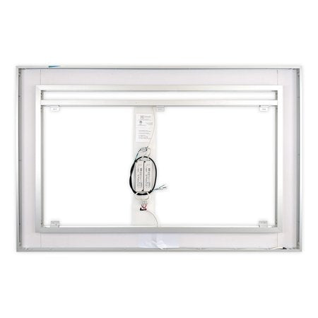 LED Front-Lighted Bathroom Vanity Mirror: 60" Wide x 40" Tall - Commercial-Grade - Rectangular - Wall-Mounted