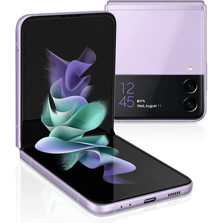 Restored Samsung Galaxy Z Flip3 5G 128GB Fully Unlocked Lavender (Refurbished)